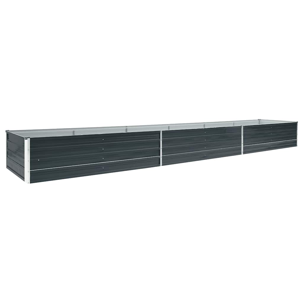 Povišena vrtna gredica pocinčani čelik 480x80x45 cm antracit
