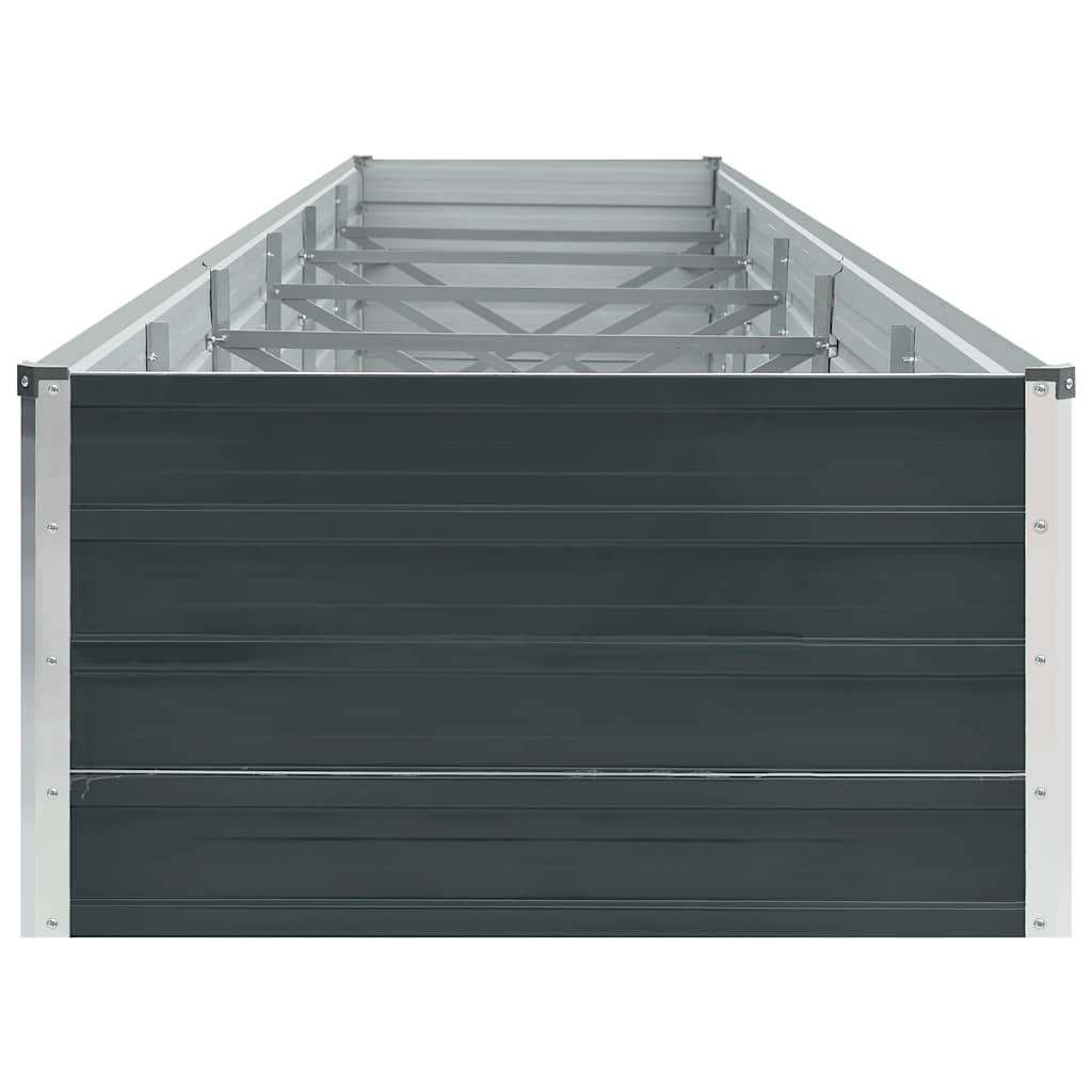 Povišena vrtna gredica pocinčani čelik 480x80x45 cm antracit