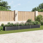 Povišena vrtna gredica pocinčani čelik 480x80x45 cm antracit