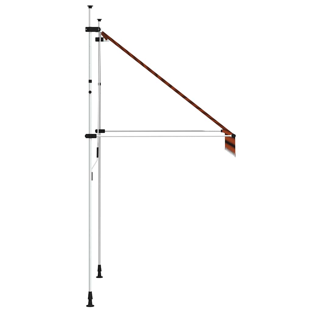 Tenda na ručno uvlačenje 150 cm narančasto-smeđa