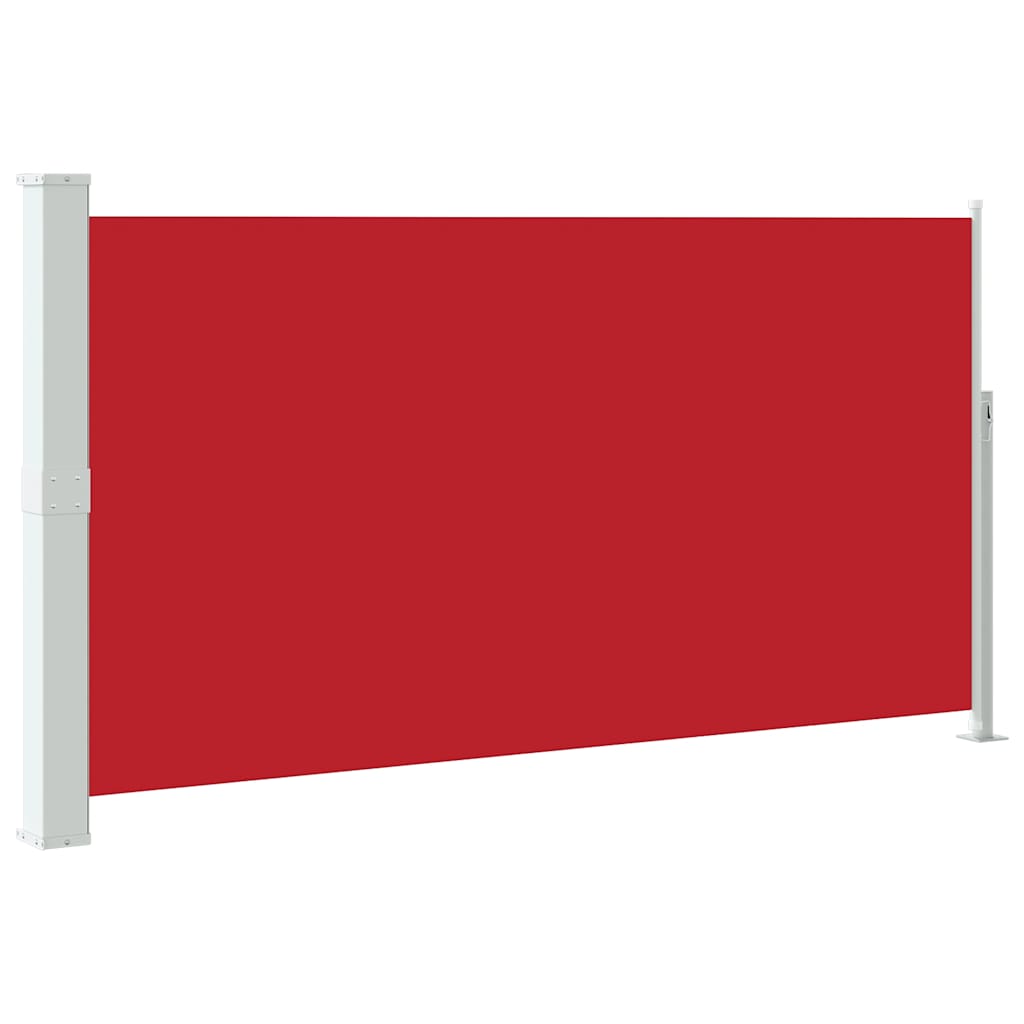 Uvlačiva bočna tenda za terasu 170 x 300 cm crvena