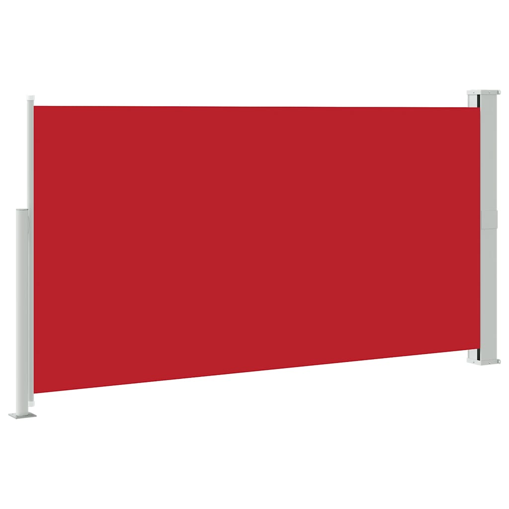 Uvlačiva bočna tenda za terasu 170 x 300 cm crvena