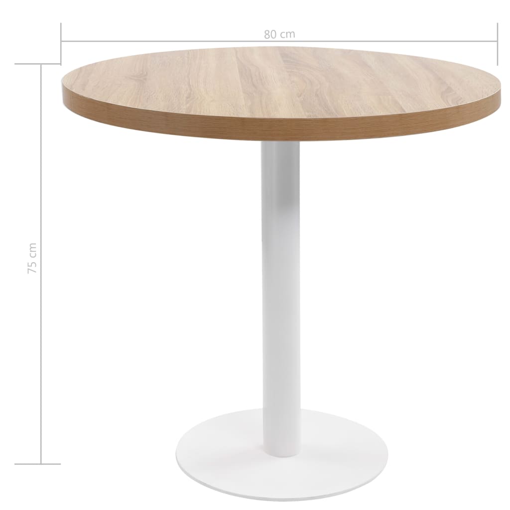 Bistro stol svjetlosmeđi 80 cm MDF