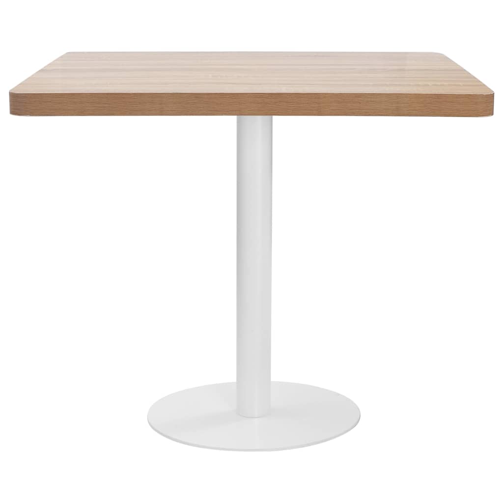 Bistro stol svjetlosmeđi 80 x 80 cm MDF