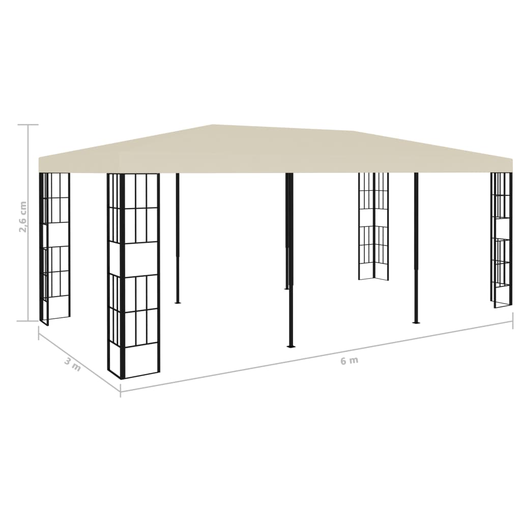 Sjenica 3 x 6 m krem