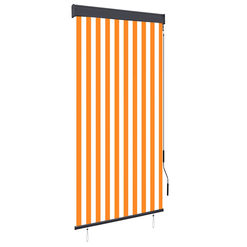 Vanjska roleta 100 x 250 cm bijelo-narančasta