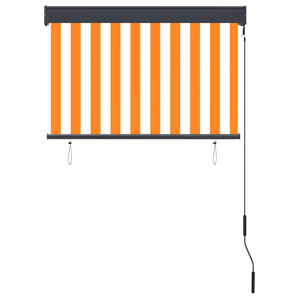 Vanjska roleta 100 x 250 cm bijelo-narančasta