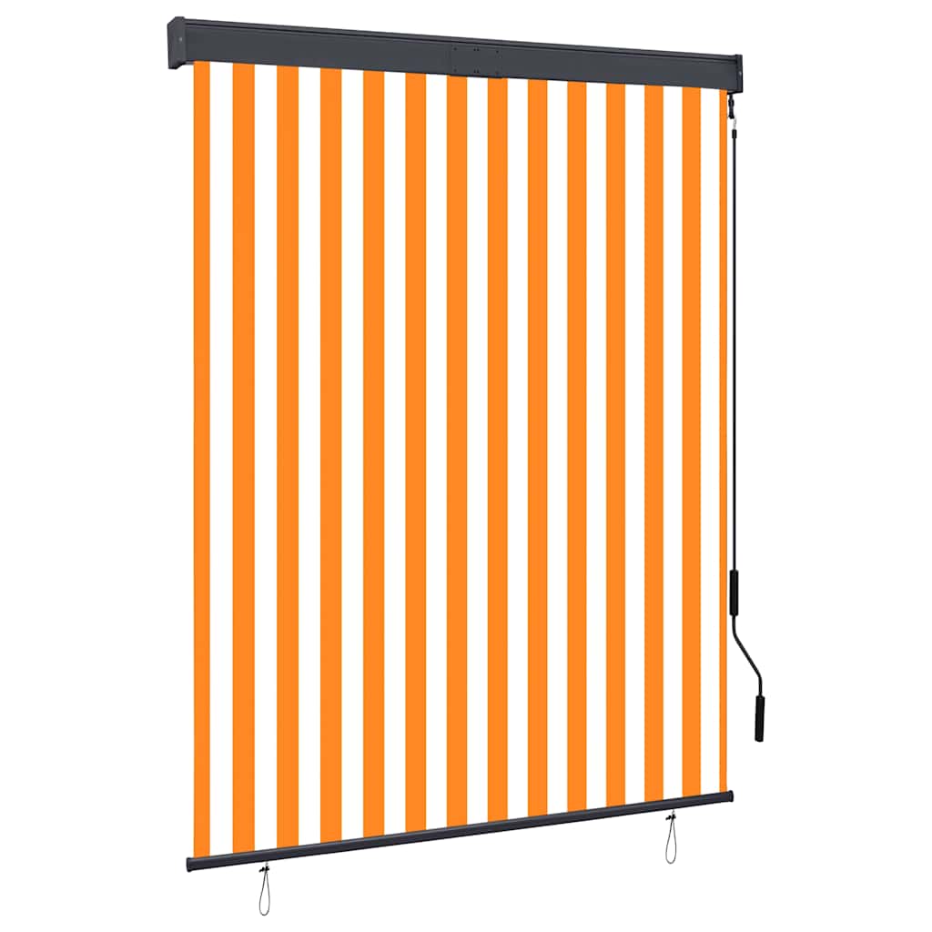 Vanjska roleta 140 x 250 cm bijelo-narančasta