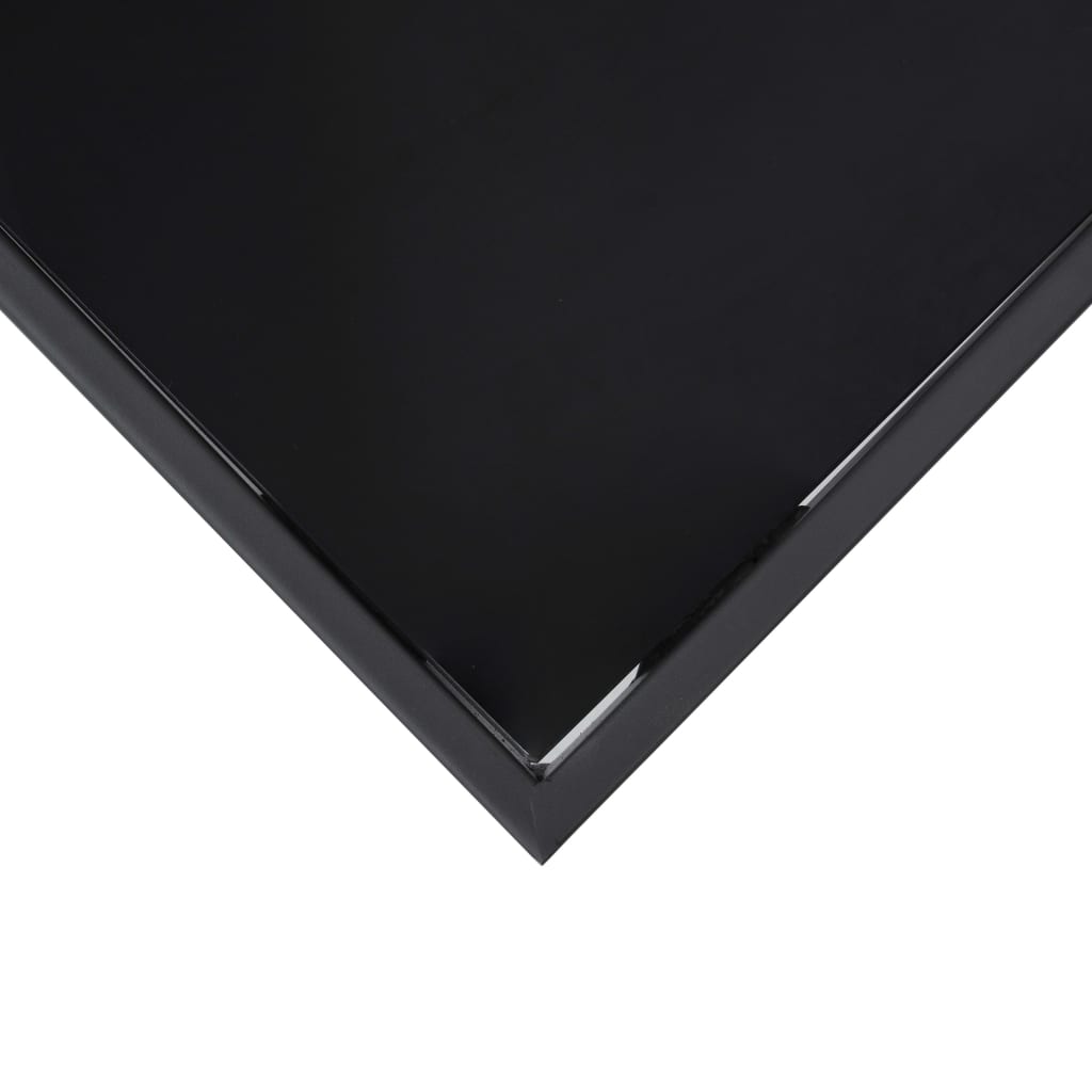 Vrtni barski stol crni 110 x 60 x 110 cm od kaljenog stakla