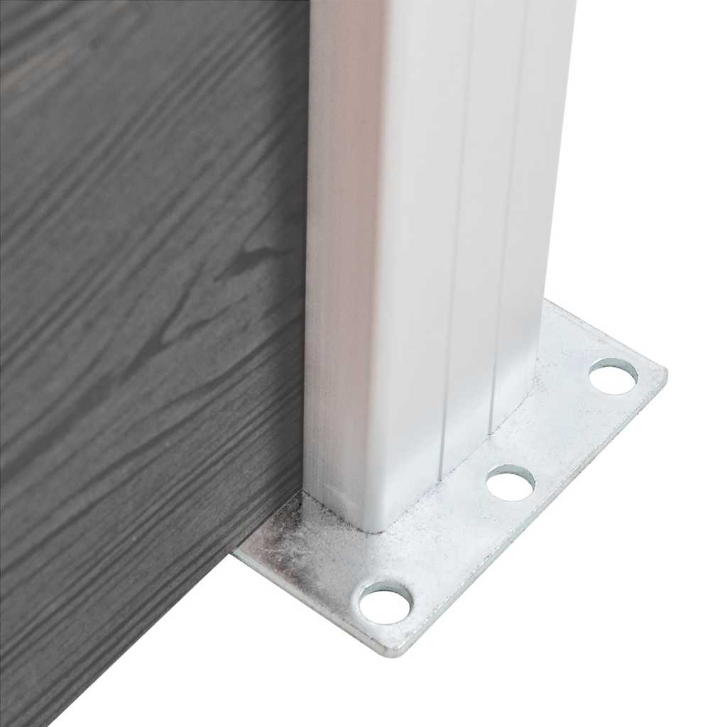 Vrtna ograda WPC 180 x 105 cm siva
