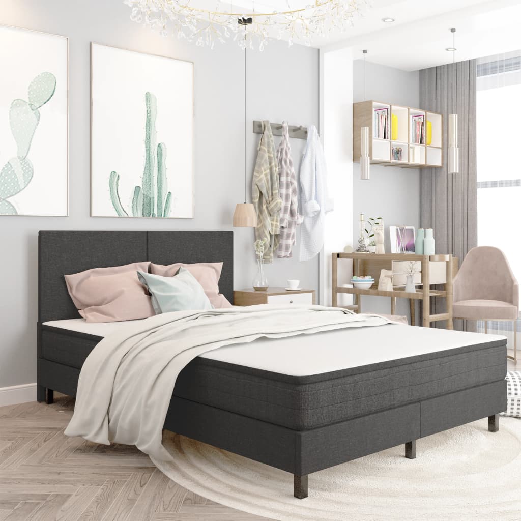 Uzglavlje od tkanine tamnosivo 140 x 200 cm