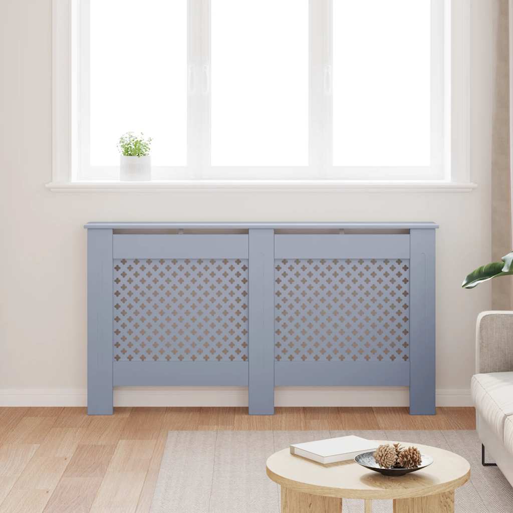 Pokrov za radijator antracit 152 x 19 x 81,5 cm MDF