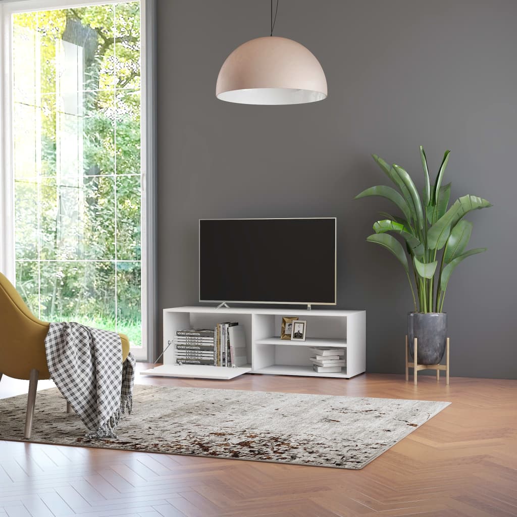 TV ormarić bijeli 120 x 34 x 37 cm od konstruiranog drva