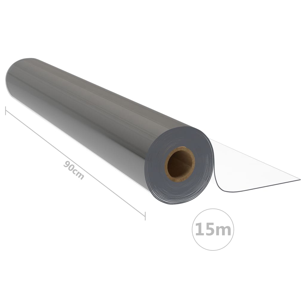 Zaštita za stol u roli prozirna 0,9 x 15 m 1,6 mm PVC