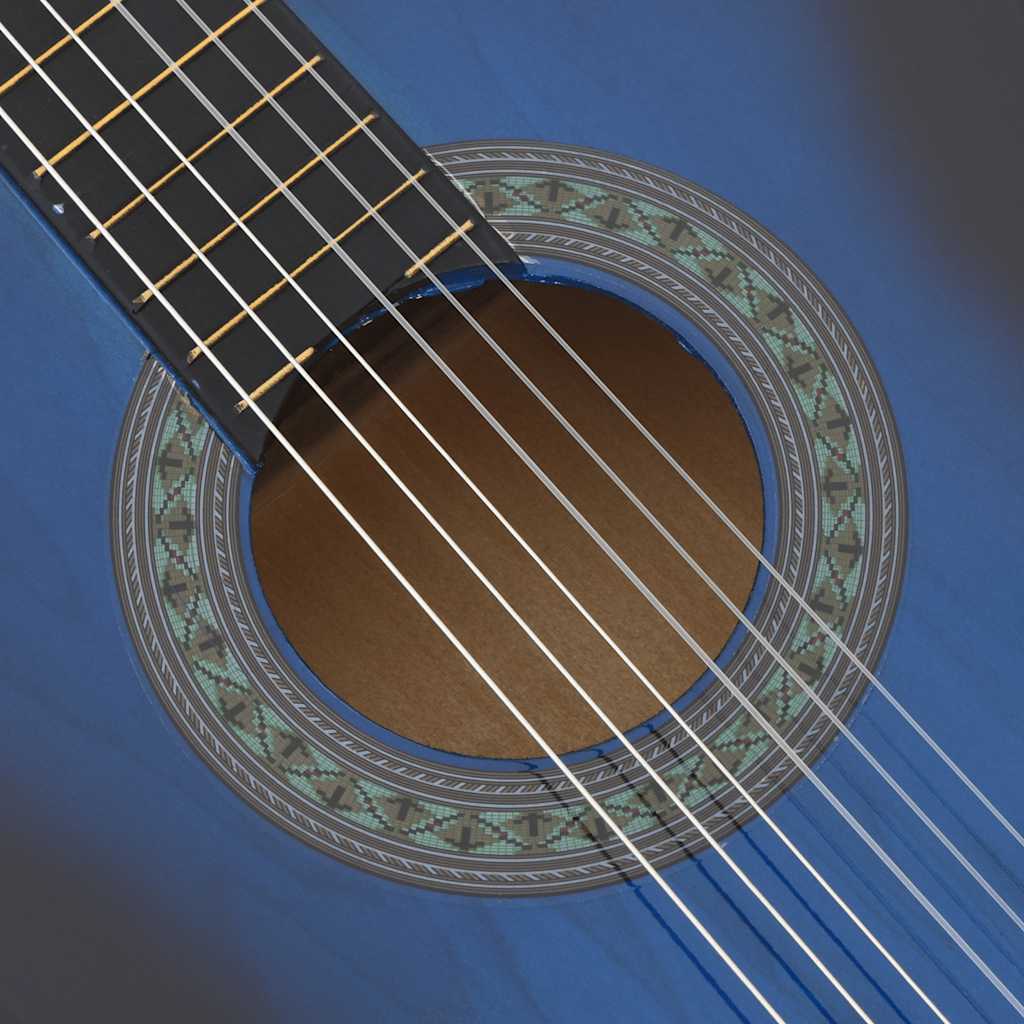 Klasična gitara za početnike plava 4/4 39" od drva lipe
