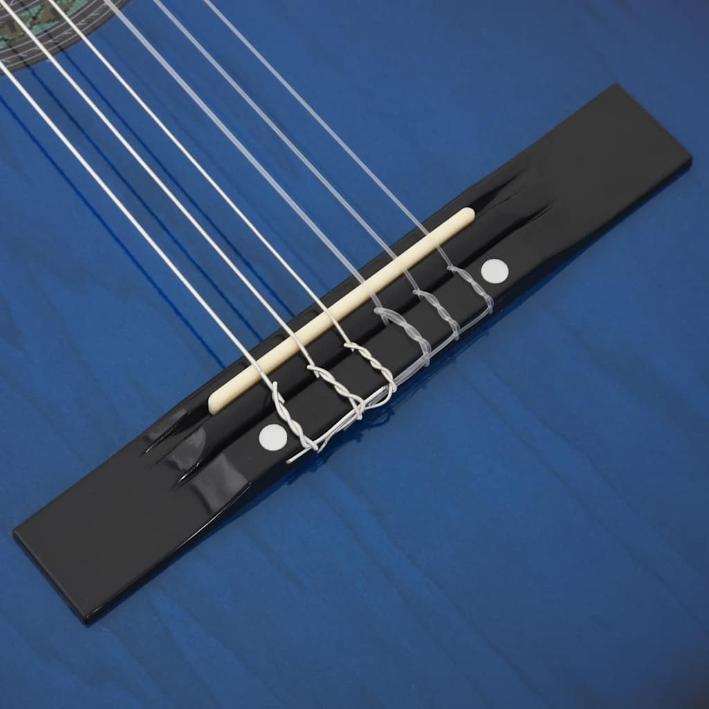 Klasična gitara za početnike plava 4/4 39" od drva lipe