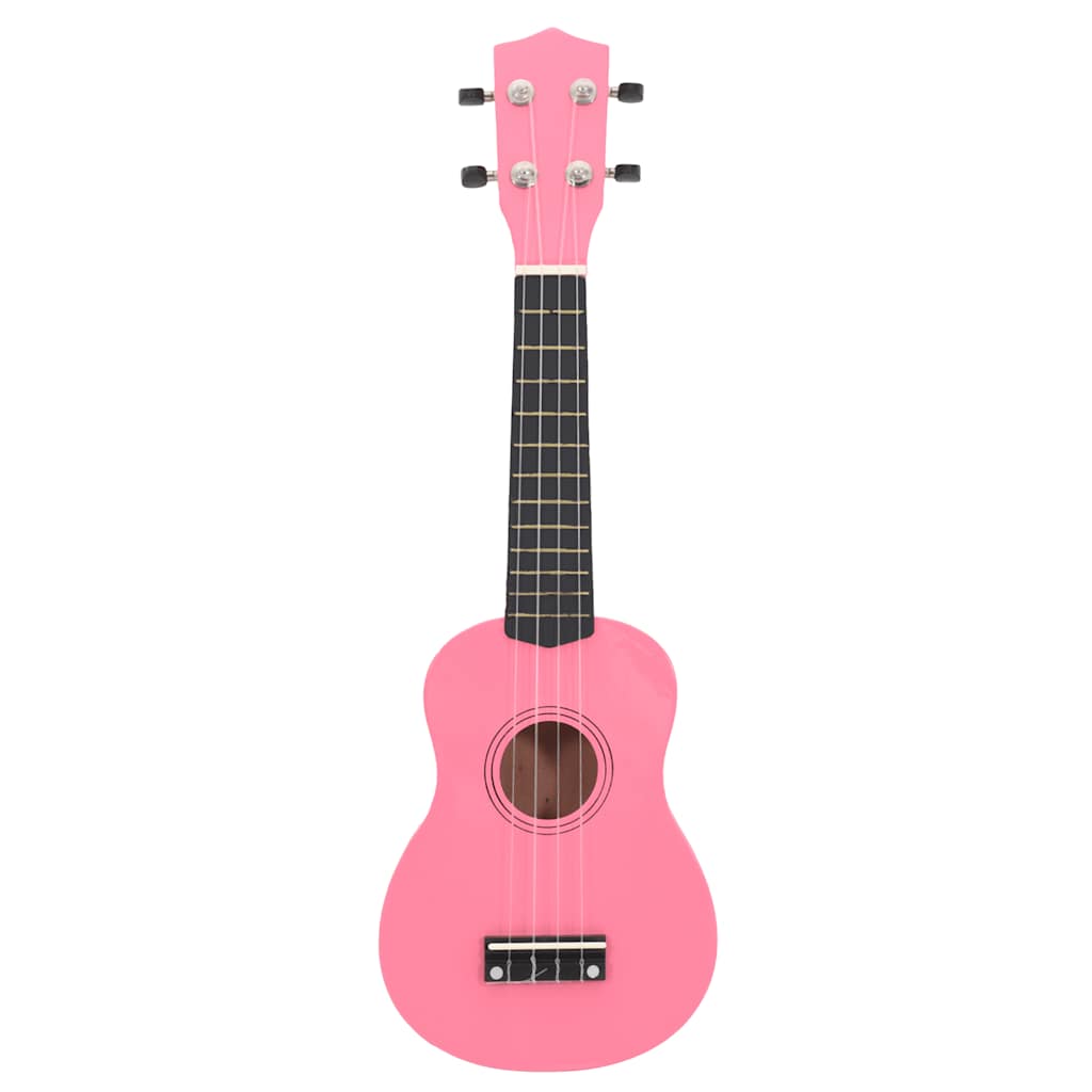 Set dječjeg ukulelea Soprano s torbom ružičasti 21 "