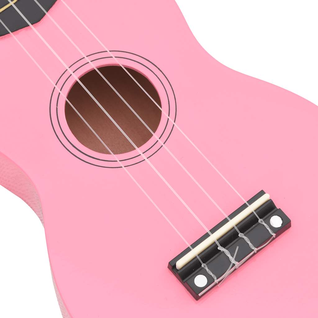 Set dječjeg ukulelea Soprano s torbom ružičasti 21 "