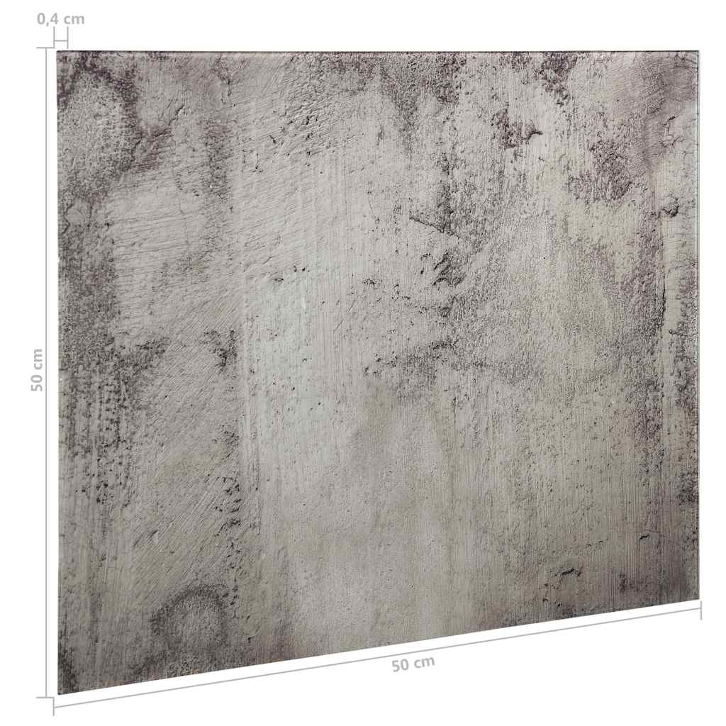 Zidna magnetna ploča od stakla 50 x 50 cm Siva