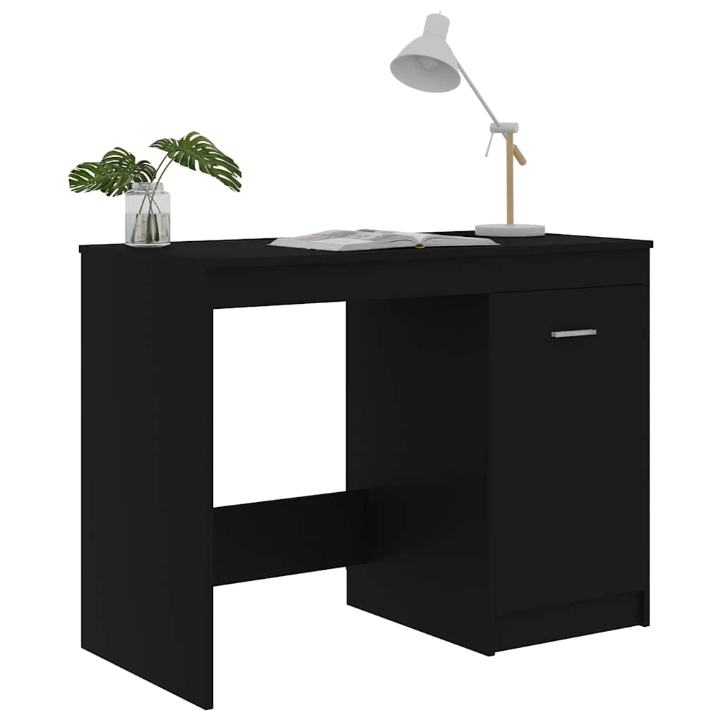 Radni stol crni 100 x 50 x 76 cm od konstruiranog drva