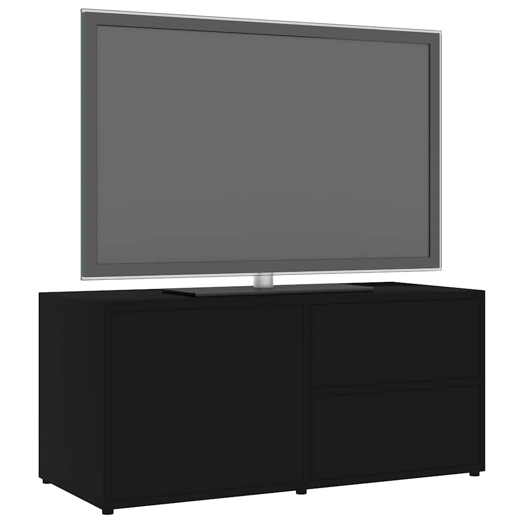 TV ormarić crni 80 x 34 x 36 cm od iverice