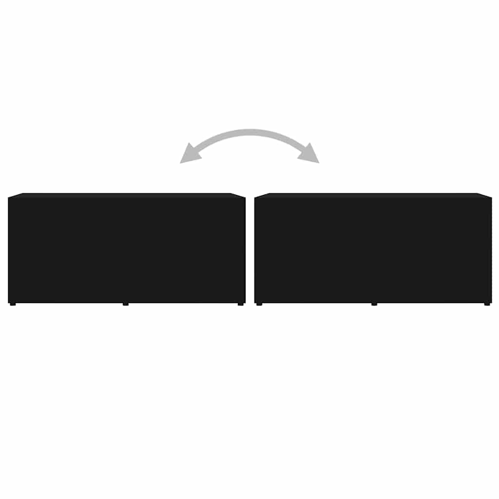 TV ormarić crni 80 x 34 x 36 cm od iverice
