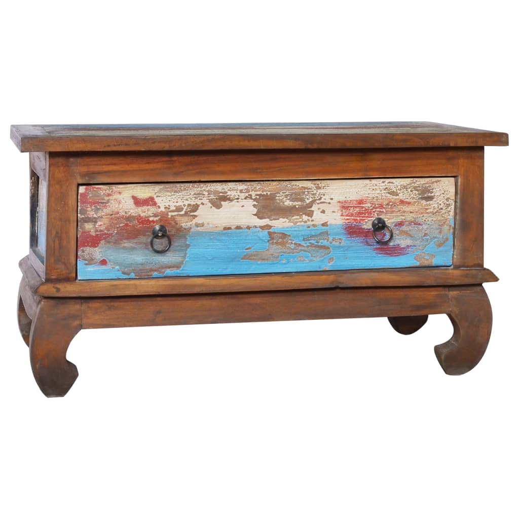 Stolić za kavu 80 x 50 x 40 cm od obnovljene tikovine