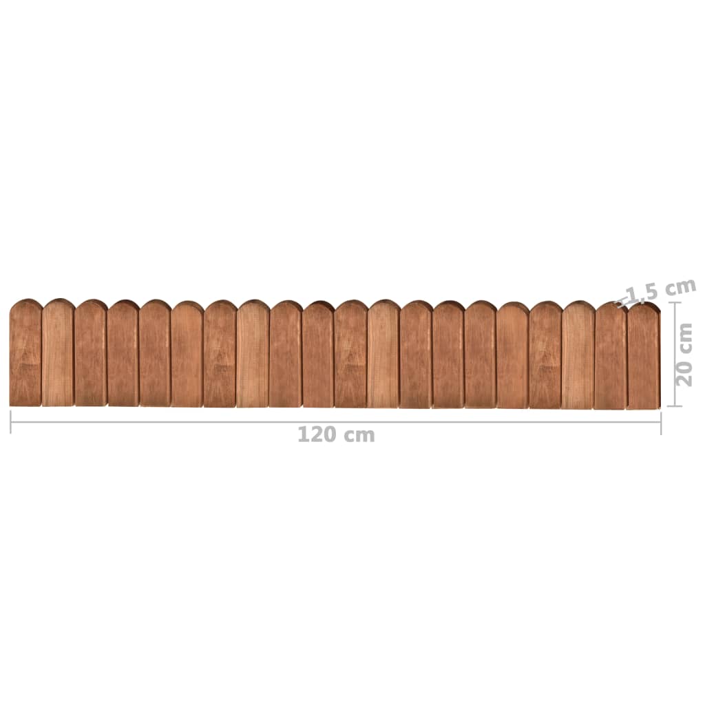 Rolane ograde 3 kom 120 cm od impregnirane borovine