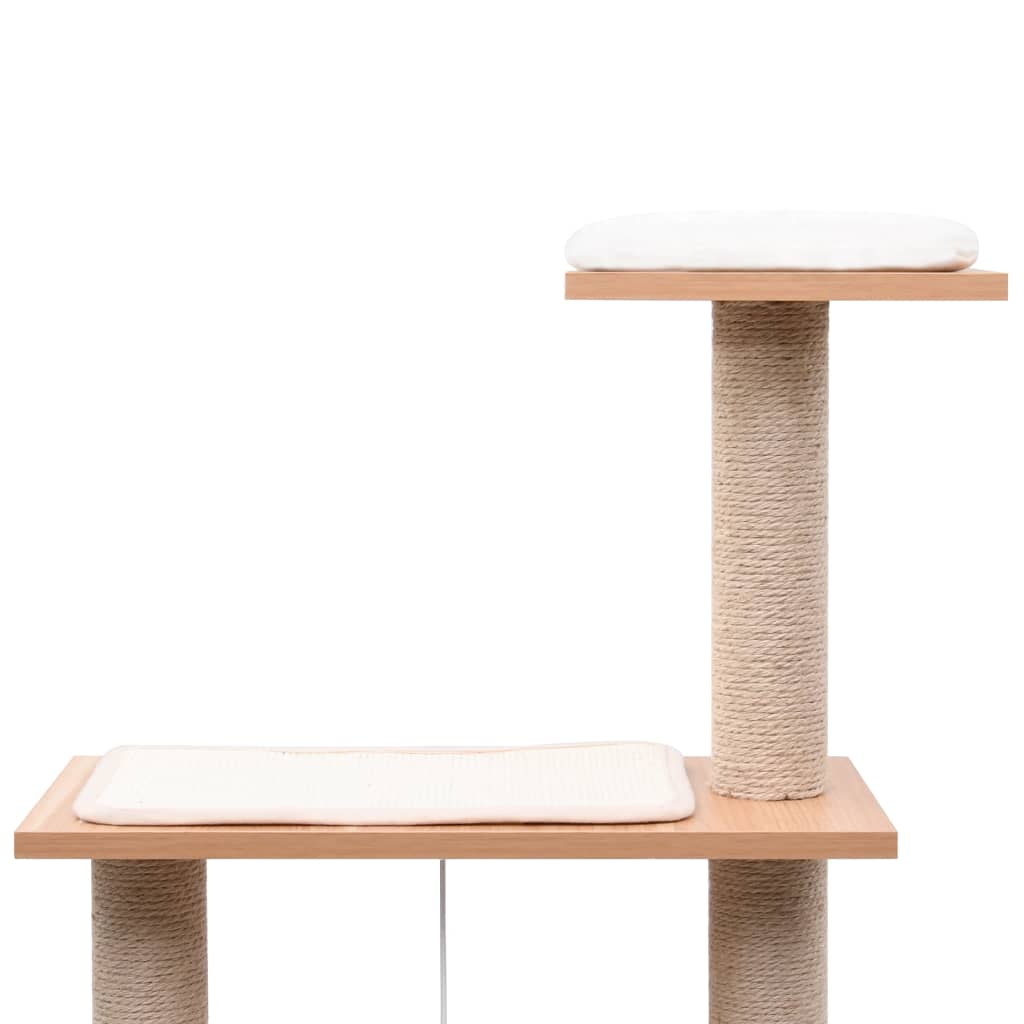 Penjalica za mačke s prostirkom za grebanje od sisala 123 cm