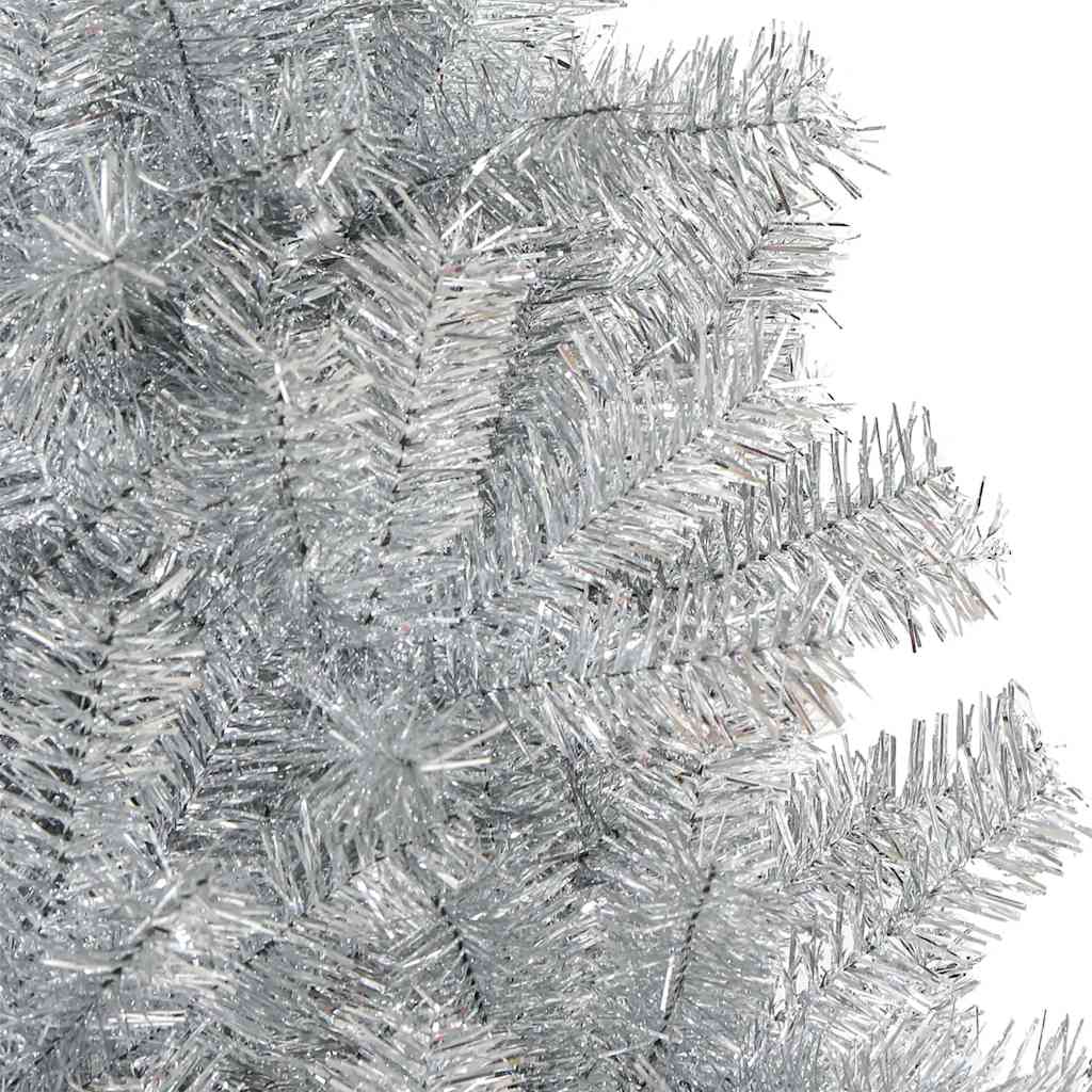 Umjetno božićno drvce sa stalkom srebrno 150 cm PET