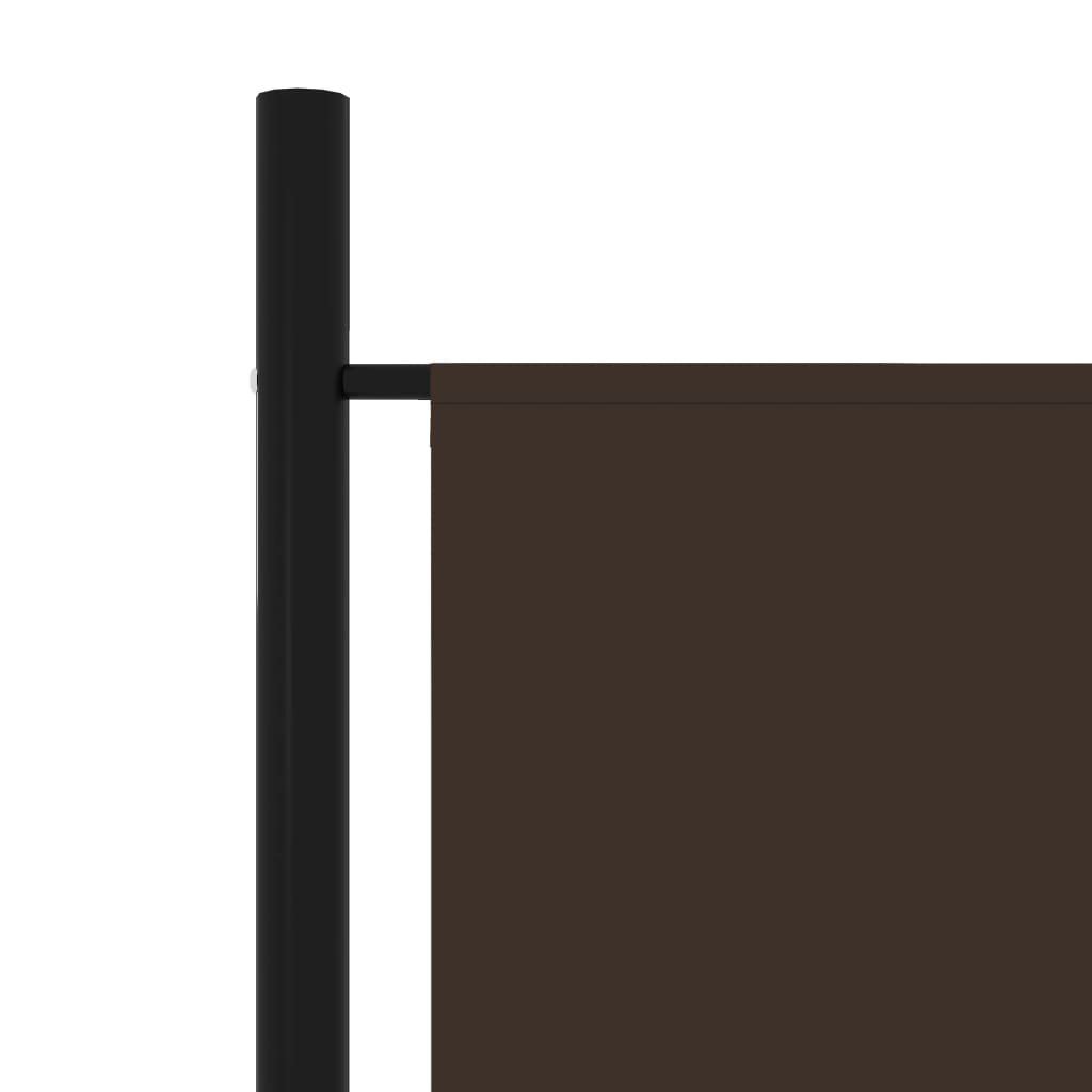 Sobna pregrada sa 6 panela smeđa 300 x 180 cm