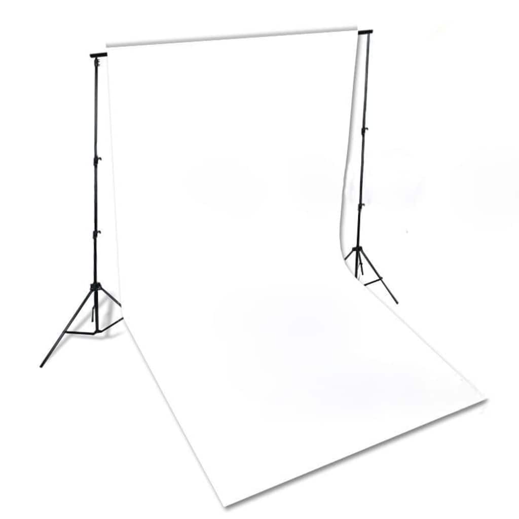 Komplet fotografske opreme sa svjetlima softbox i pozadinom Bijela 300 x 300 cm