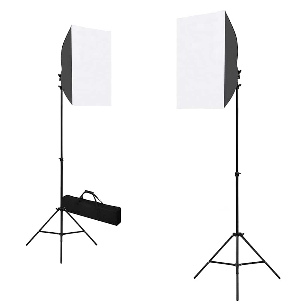 Komplet fotografske opreme sa svjetlima softbox i pozadinom Bijela 300 x 300 cm