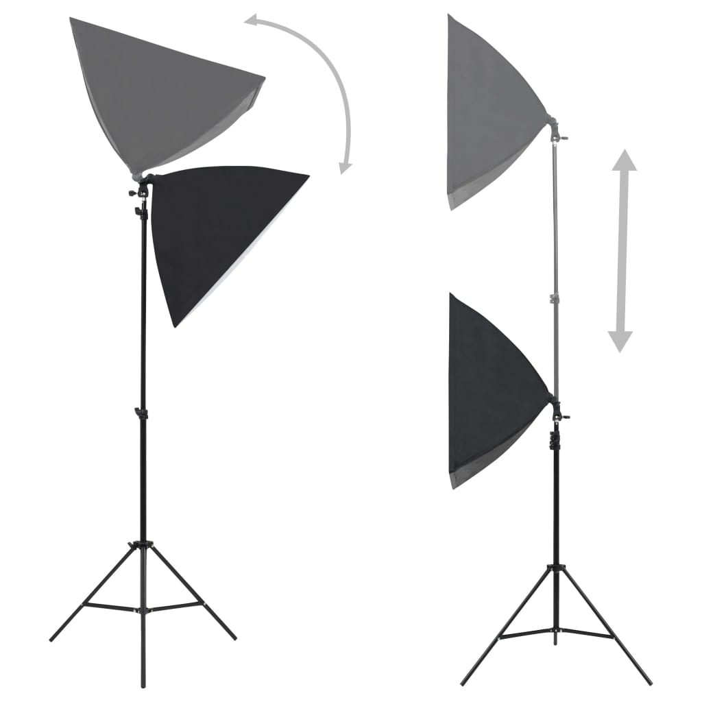 Komplet fotografske opreme sa svjetlima softbox i pozadinom