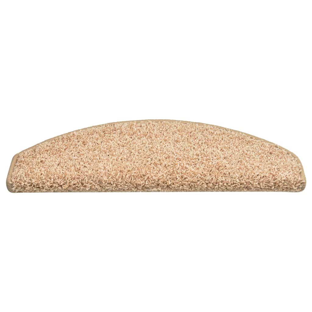 Prostirke za stepenice 15 kom 65x21x4 cm zlatne poluokrugle velike