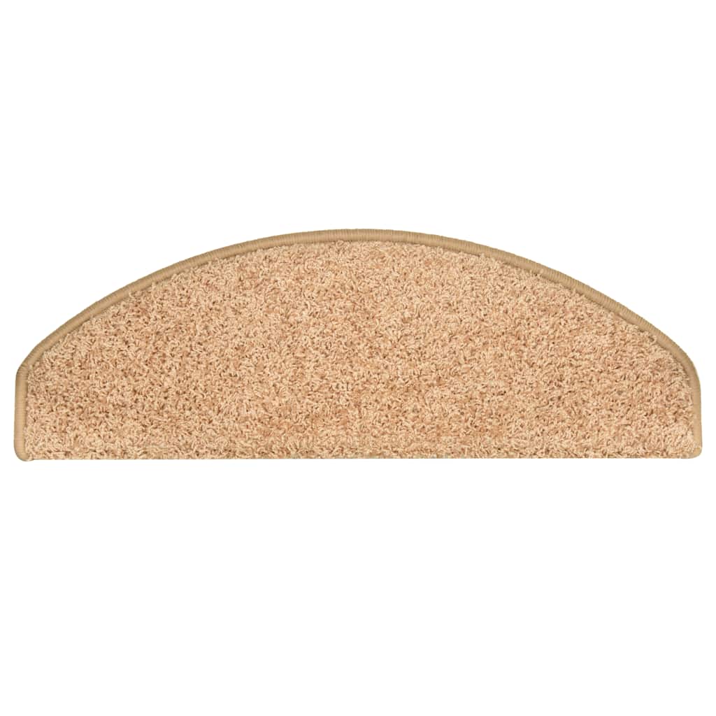 Prostirke za stepenice 15 kom 65x21x4 cm zlatne poluokrugle velike