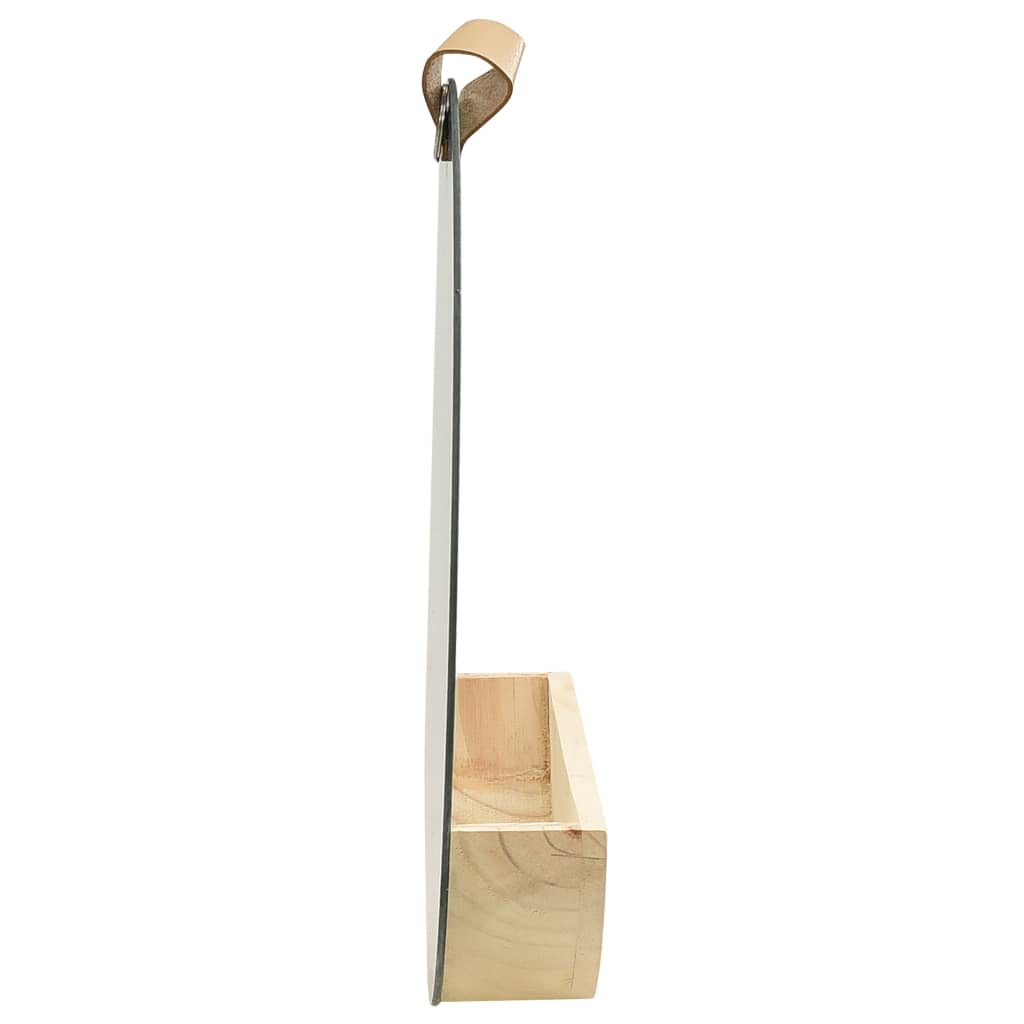 Zidno ogledalo od masivne borovine 35 cm