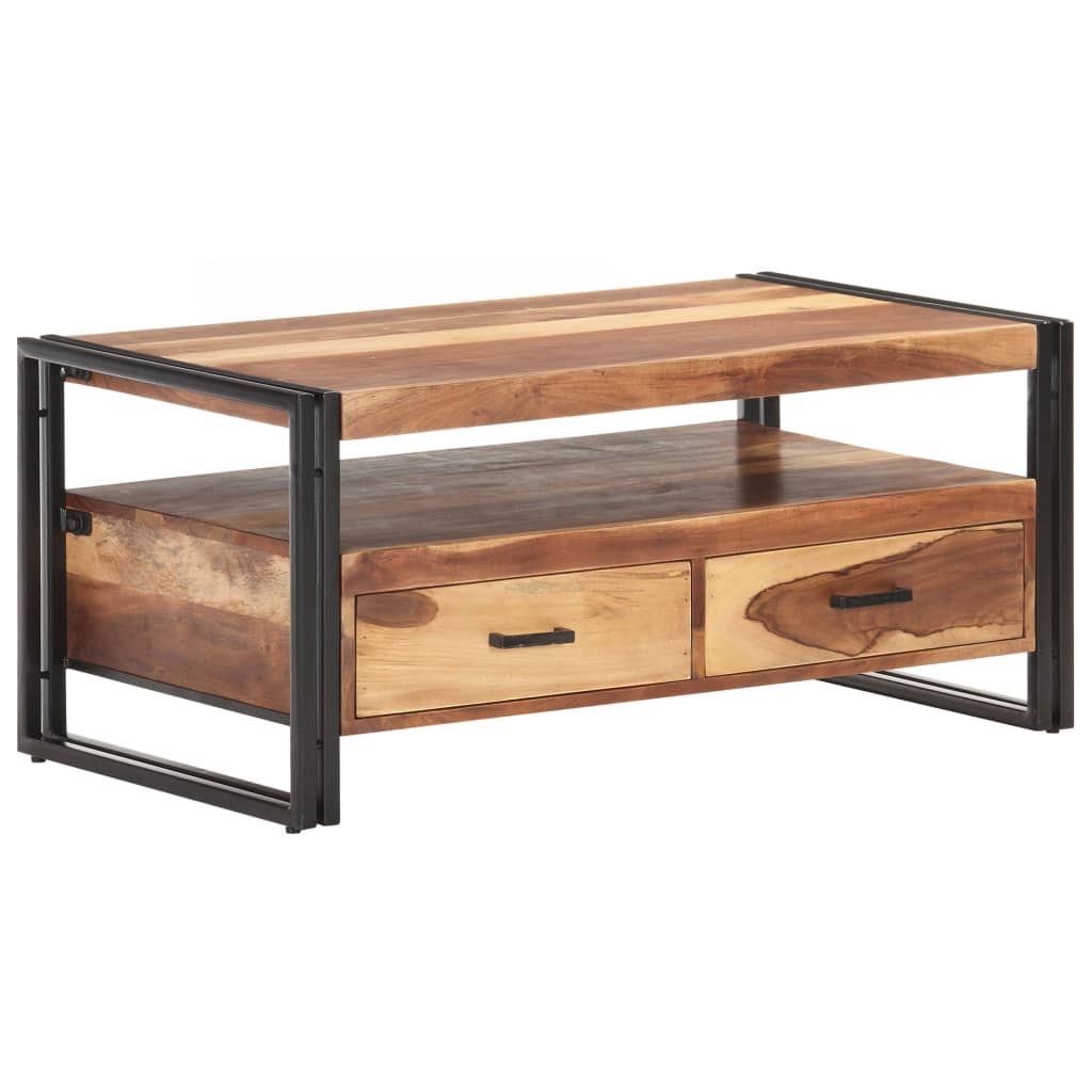 Stolić za kavu 100 x 55 x 45 cm od masivnog bagremovog drva
