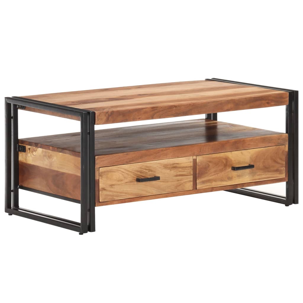 Stolić za kavu 100 x 55 x 45 cm od masivnog bagremovog drva