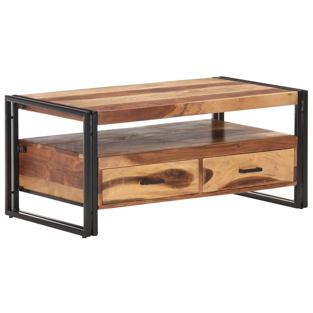 Stolić za kavu 100 x 55 x 45 cm od masivnog bagremovog drva