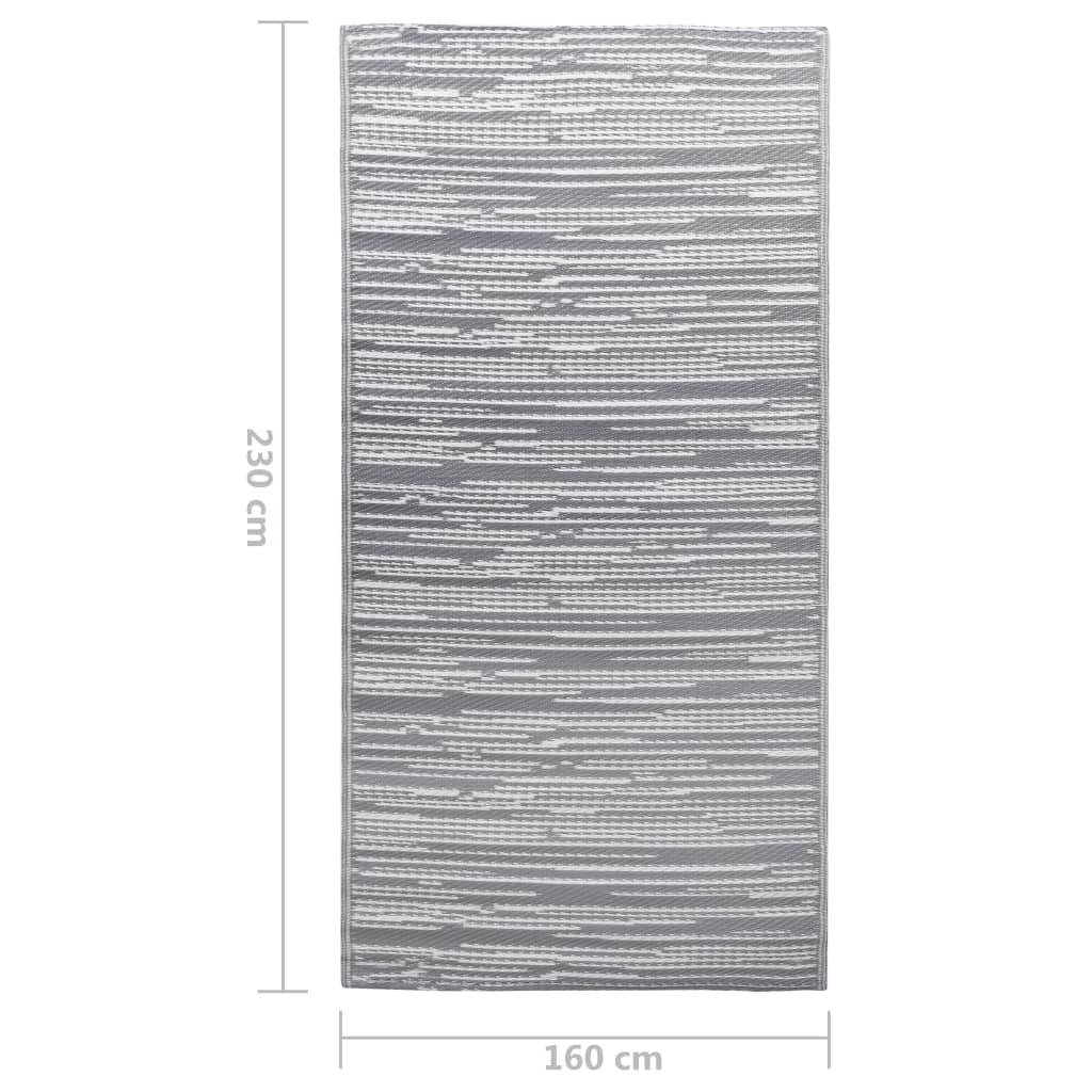 Vanjski tepih ARAKIL sivi 160x230 cm PP