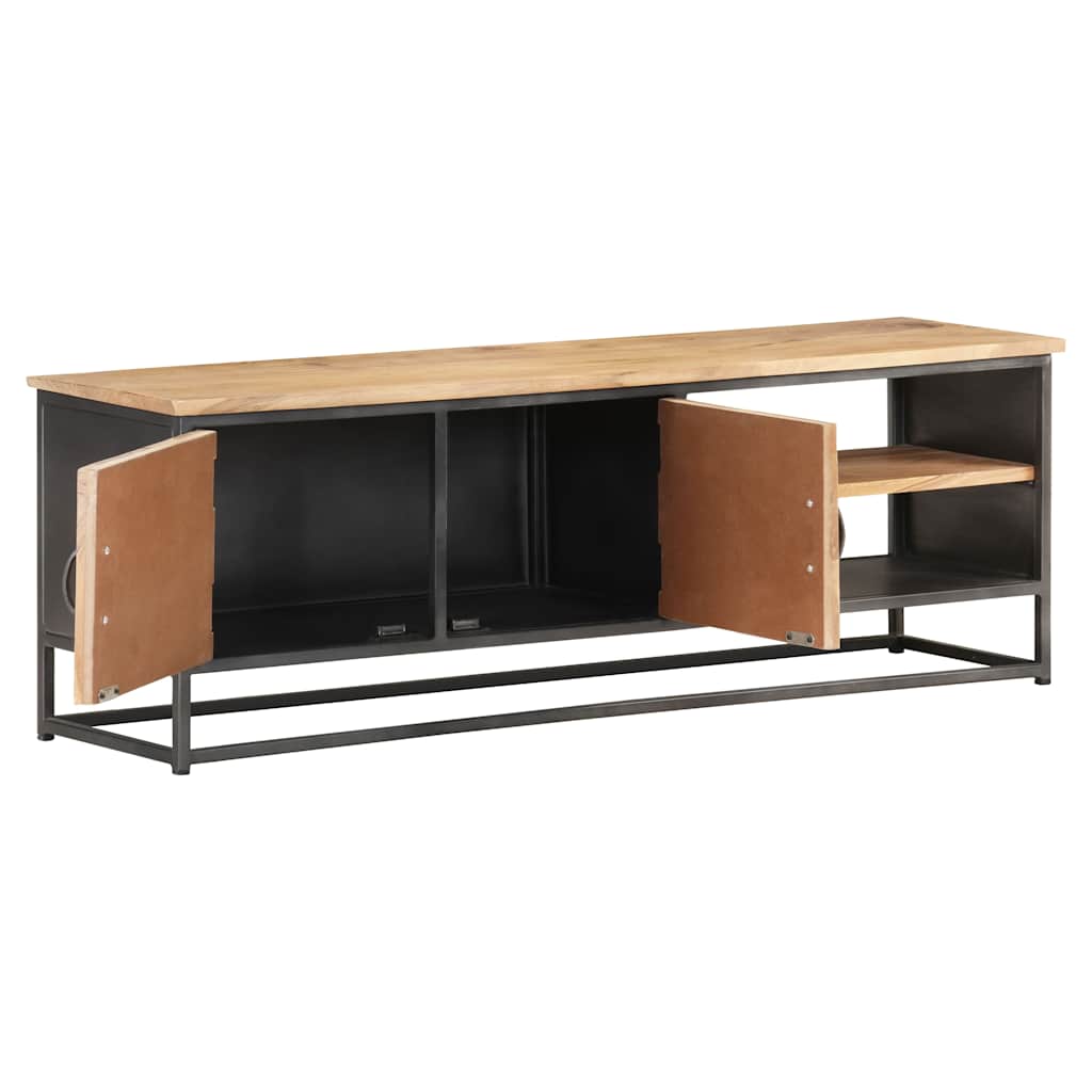 TV ormarić 120 x 30 x 40 cm od masivnog bagremovog drva Smeđa