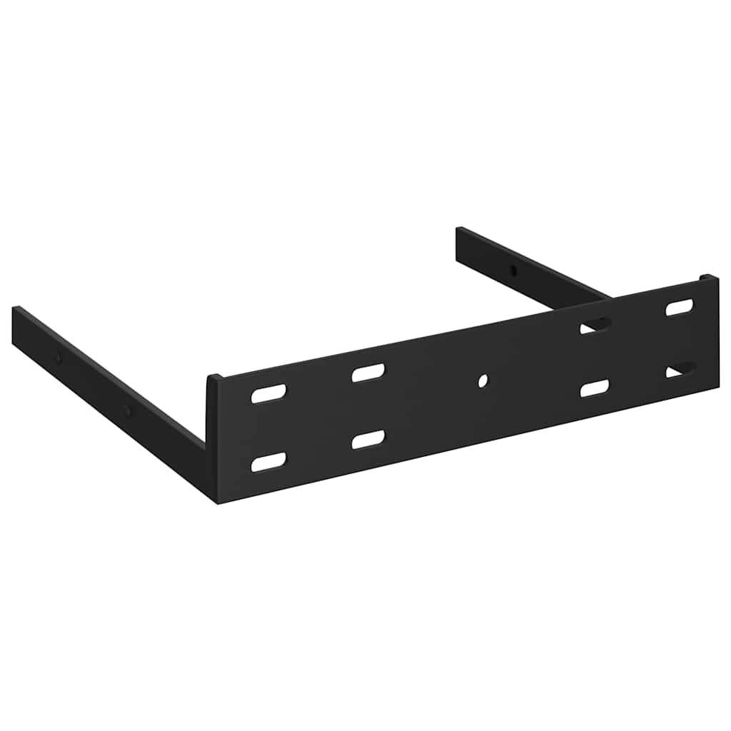 Plutajuće zidne police 2 kom sjajne bijele 23x23,5x3,8 cm MDF