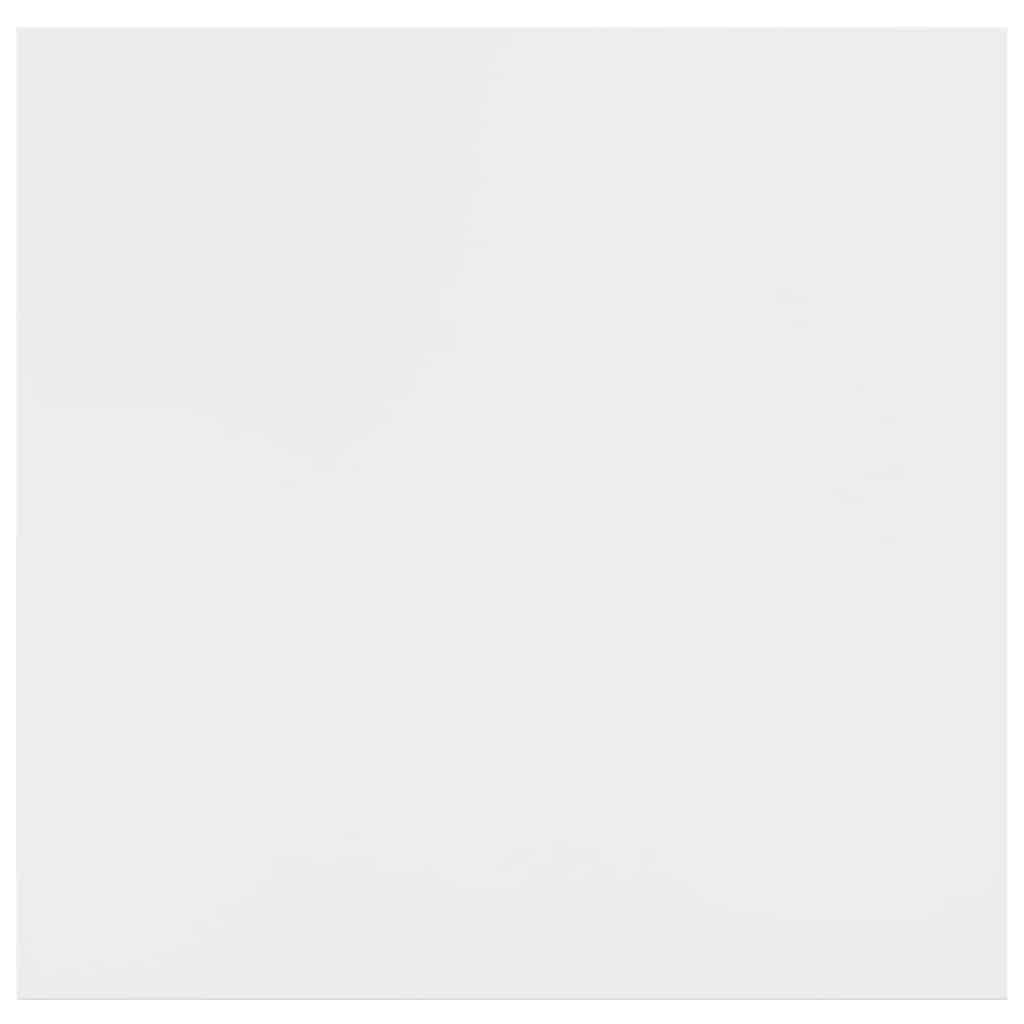 Plutajuće zidne police 2 kom sjajne bijele 23x23,5x3,8 cm MDF