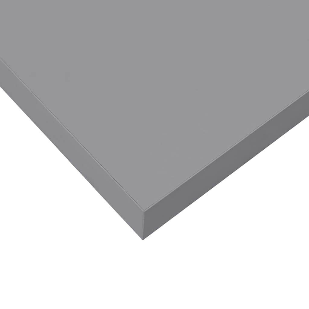Plutajuće zidne police 4 kom sive 90 x 23,5 x 3,8 cm MDF