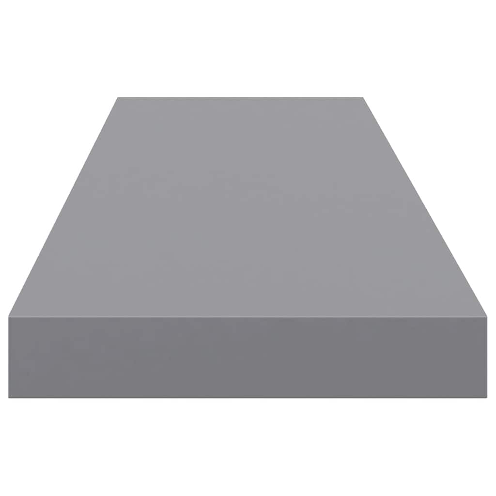 Plutajuće zidne police 4 kom sive 90 x 23,5 x 3,8 cm MDF