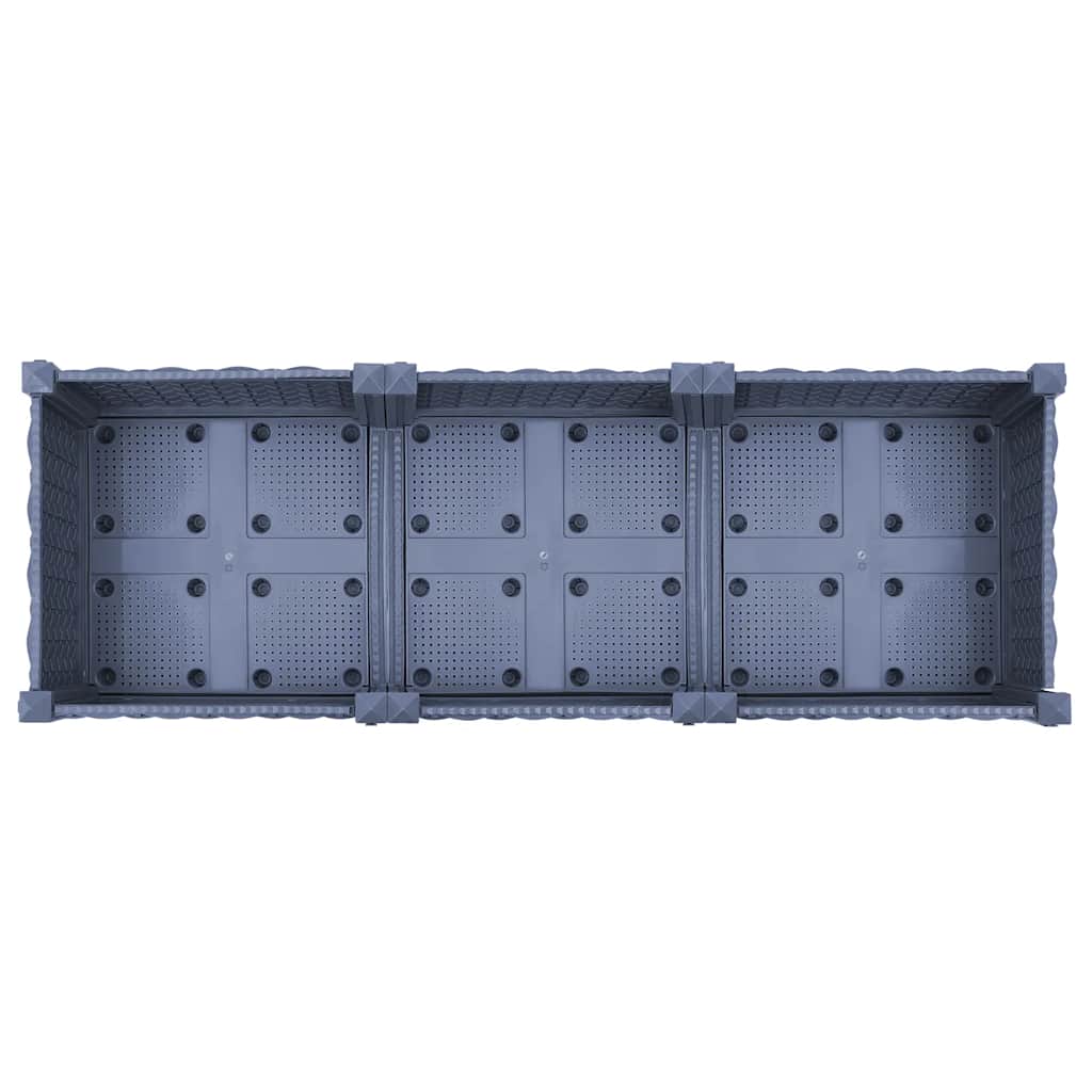 Povišena gredica 120x40x23 cm od polipropilena