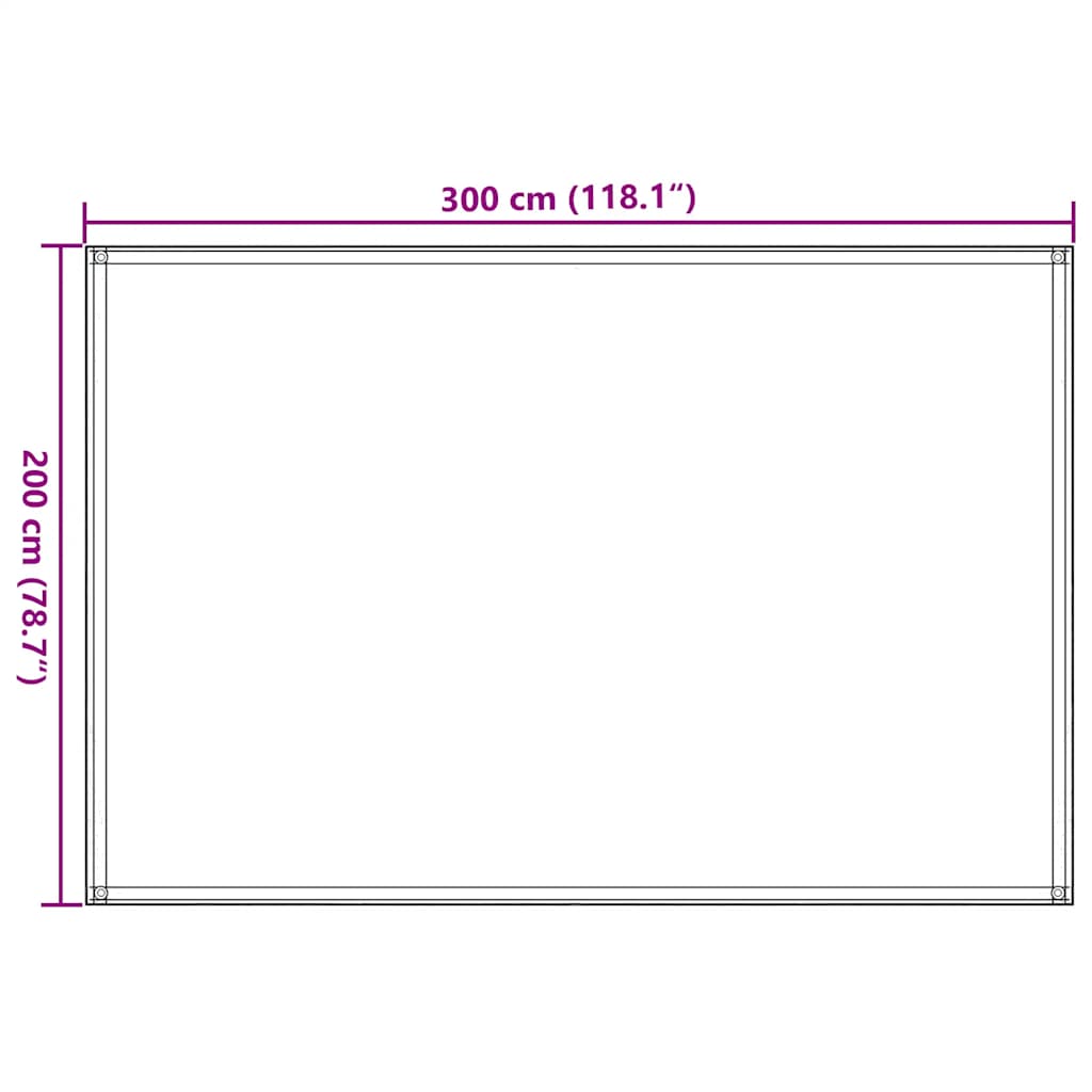Tepih za šator 200 x 300 cm antracit
