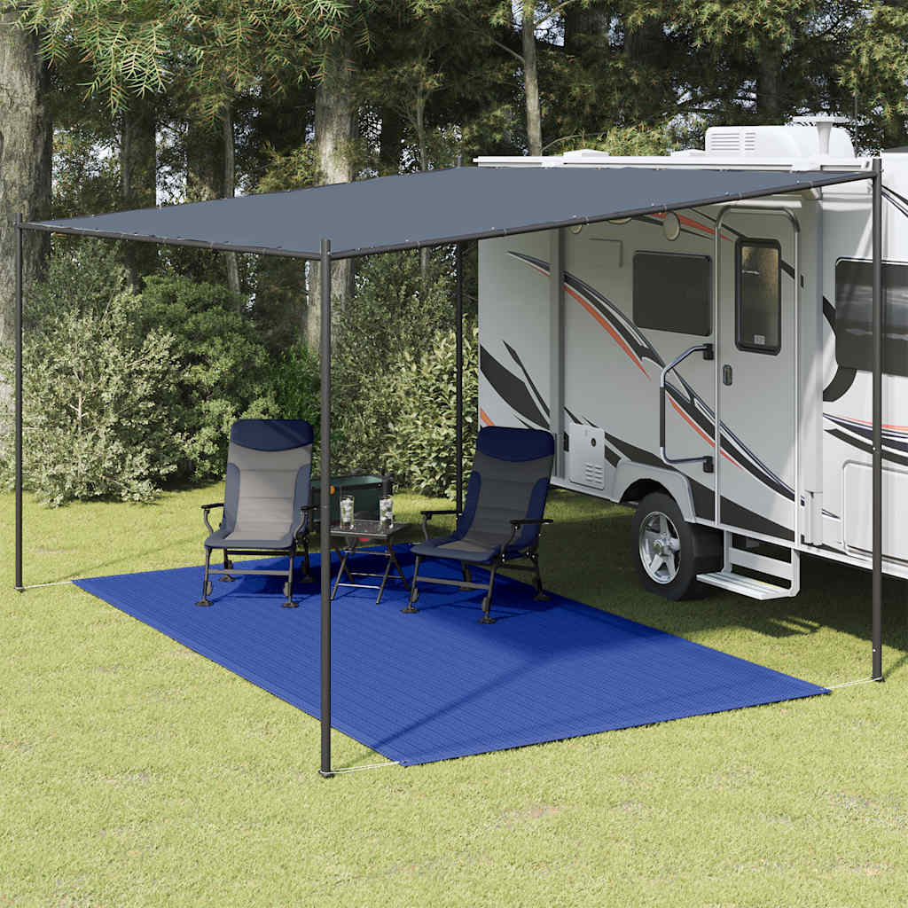 Tepih za šator 200 x 400 cm plavi HDPE
