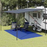 Tepih za šator 200 x 400 cm plavi HDPE